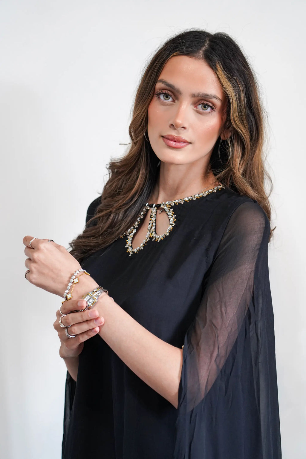 Royal Black Cape 2PC CO ORD