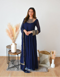 SIGNATURE - ROYAL BLUE EMBROIDERED 2 PC