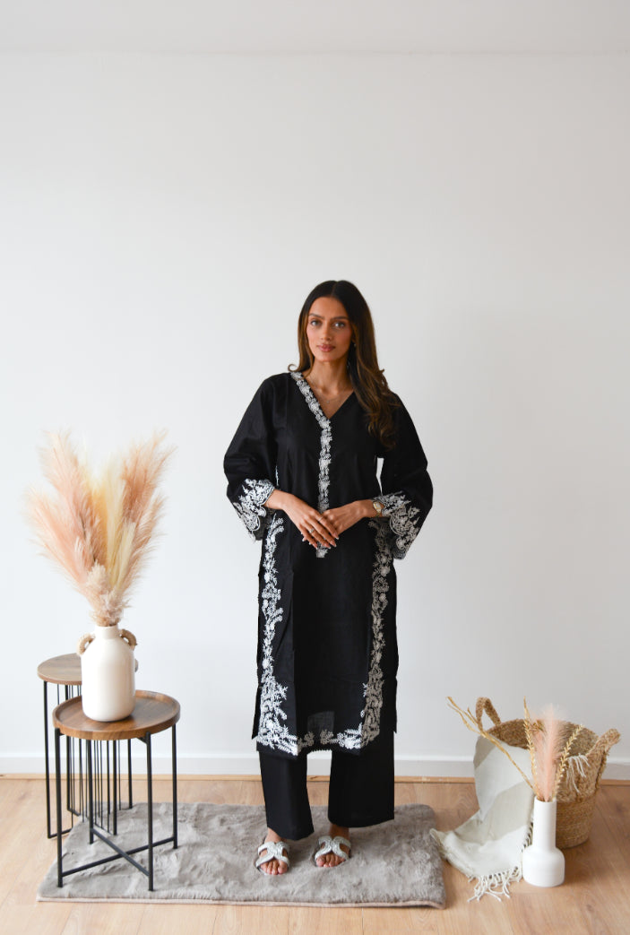 ELEGANT BLACK 2 PC CO ORD