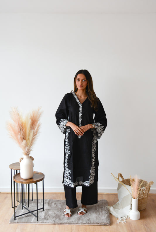 ELEGANT BLACK 2 PC CO ORD